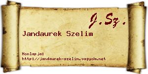 Jandaurek Szelim névjegykártya